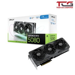 Card màn hình PNY GEFORCE RTX 5080 16G OC (GDDR7, 256-bit, HDMI+DP, 1x16-pin)