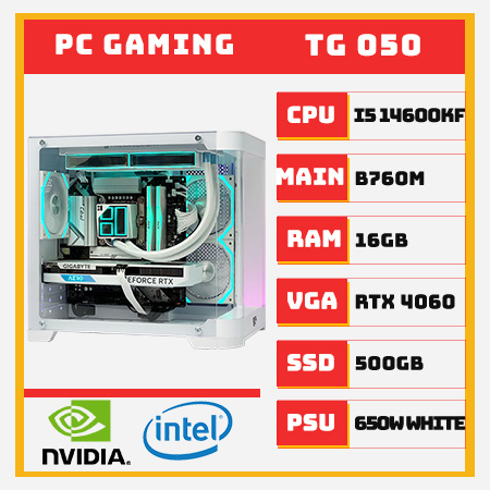 PC Gaming I5 14600KF RTX 4060 White