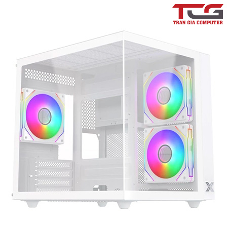 Thùng máy Case Xigmatek Aqua M Lite Artic 3GF - White Kèm sẵn 3 fan