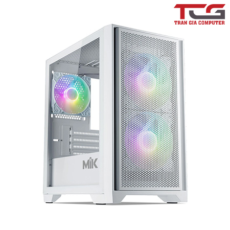 Vỏ Case MIK MORAX 3FA WHITE (Mini Tower, Màu Trắng, 3 fan)