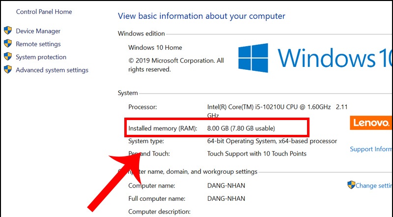 Cách kiểm tra ram máy tính