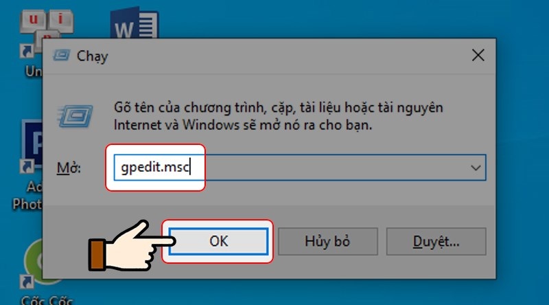 Cách tắt windows defender win 10 bằng local group policy