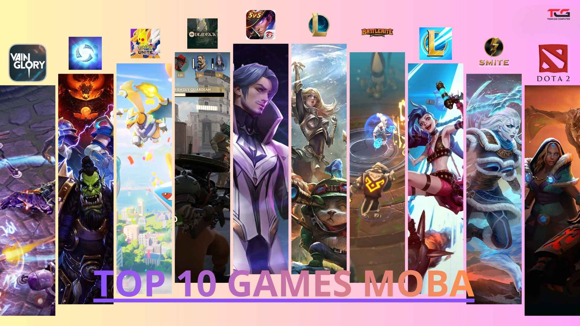 Top 10 game moba 2025