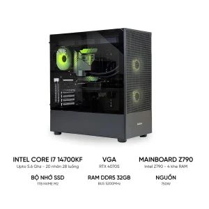 PC ĐỒ HỌA i7 14700KF RTX 4070 Super | RAM 32GB | SSD 1TB