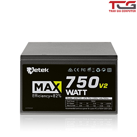 Nguồn máy tính Jetek Maxwatt 750W V2
