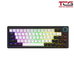 Bàn phím cơ DareU EK65s White Black PBT Dream Switch