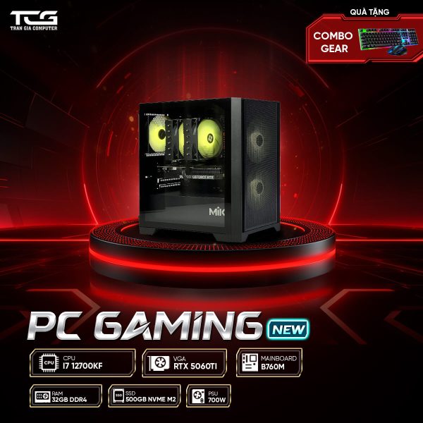 PC ĐỒ HỌA i7 12700KF RTX 5060Ti 16GB | RAM 32GB | SSD 500GB - TGPCDH030 - Ảnh 1
