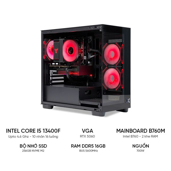 PC GAMING i5 13400F RTX 5060 | RAM 16GB DDR5 | SSD 256GB – TG05 - Ảnh 1
