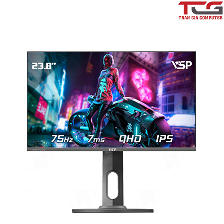 Màn hình VSP VU241Q 24 inch 2K IPS 75Hz 7ms chân xoay