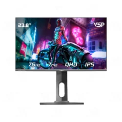 Màn hình VSP VU241Q 24 inch 2K IPS 75Hz 7ms chân xoay