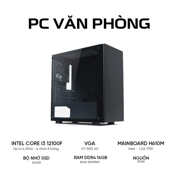 PC văn phòng TGC Work i3 12100F - Ảnh 1