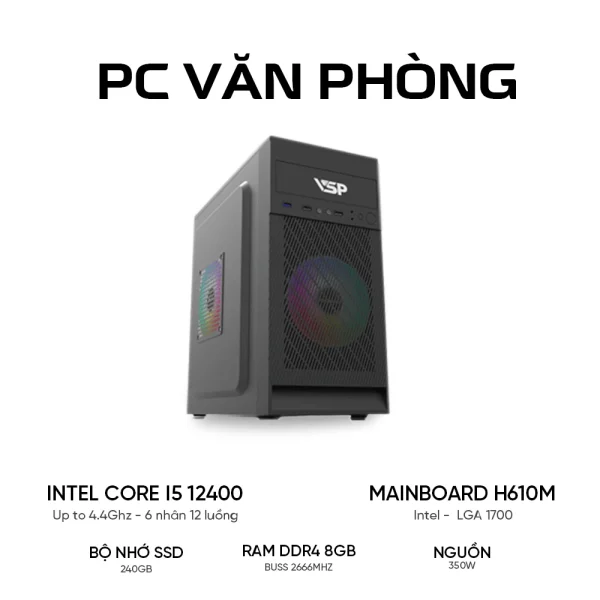 PC văn phòng TGC Work i5 12400 - Ảnh 1