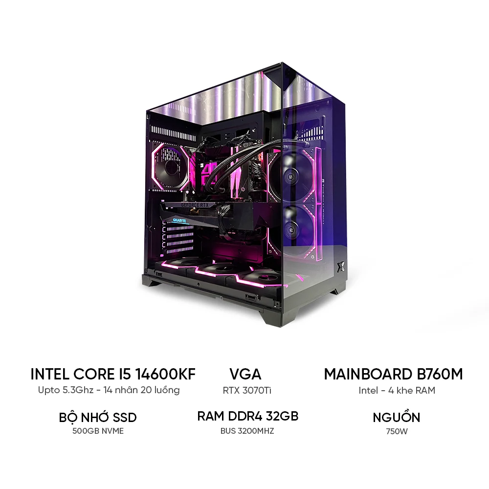 PC GAMING i5 14600KF RTX 3070Ti | RAM 32GB | SSD 500GB
