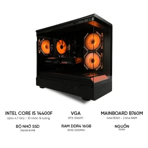 PC Gaming i5 14400F RTX 3060Ti RAM 16GB