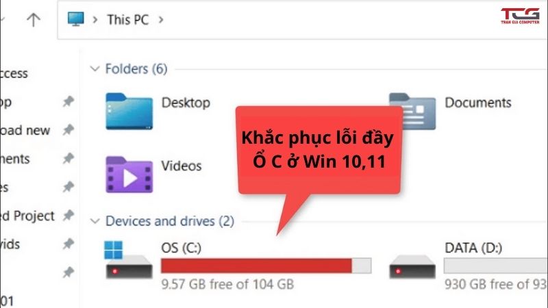 khắc phục ổ C bị đầy