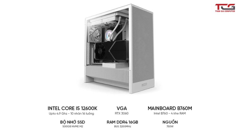 PC Đồ Họa i5 12600K | RTX 3060 12GB | RAM 16GB | SSD 500GB