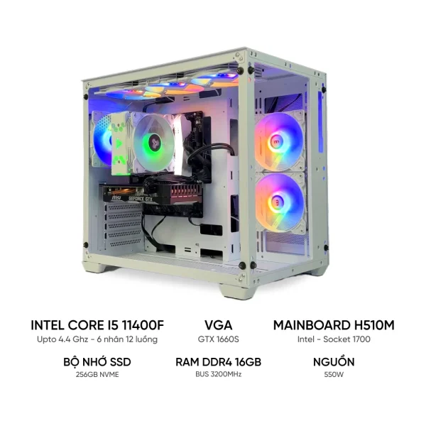 PC GAMING i5 11400F GTX 1660 Super - RAM 16GB - SSD 256GB