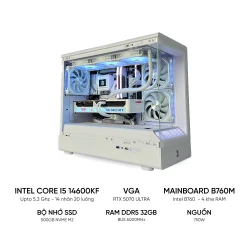 PC GAMING i5 14600KF RTX 5070 Ultra RAM 32GB DDR5 SSD 500GB