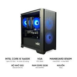PC ĐỒ HOẠ I5 14600K RTX 3060 | RAM 32GB | SSD 500GB