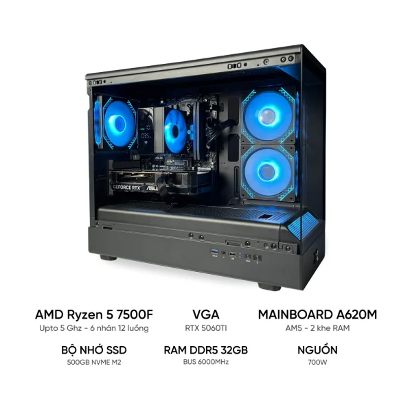 Ryzen 5 7500F RTX 5060TI