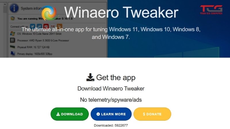 winaero tweaker
