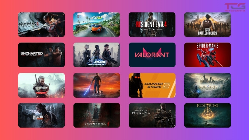 Test 40 tựa game hot