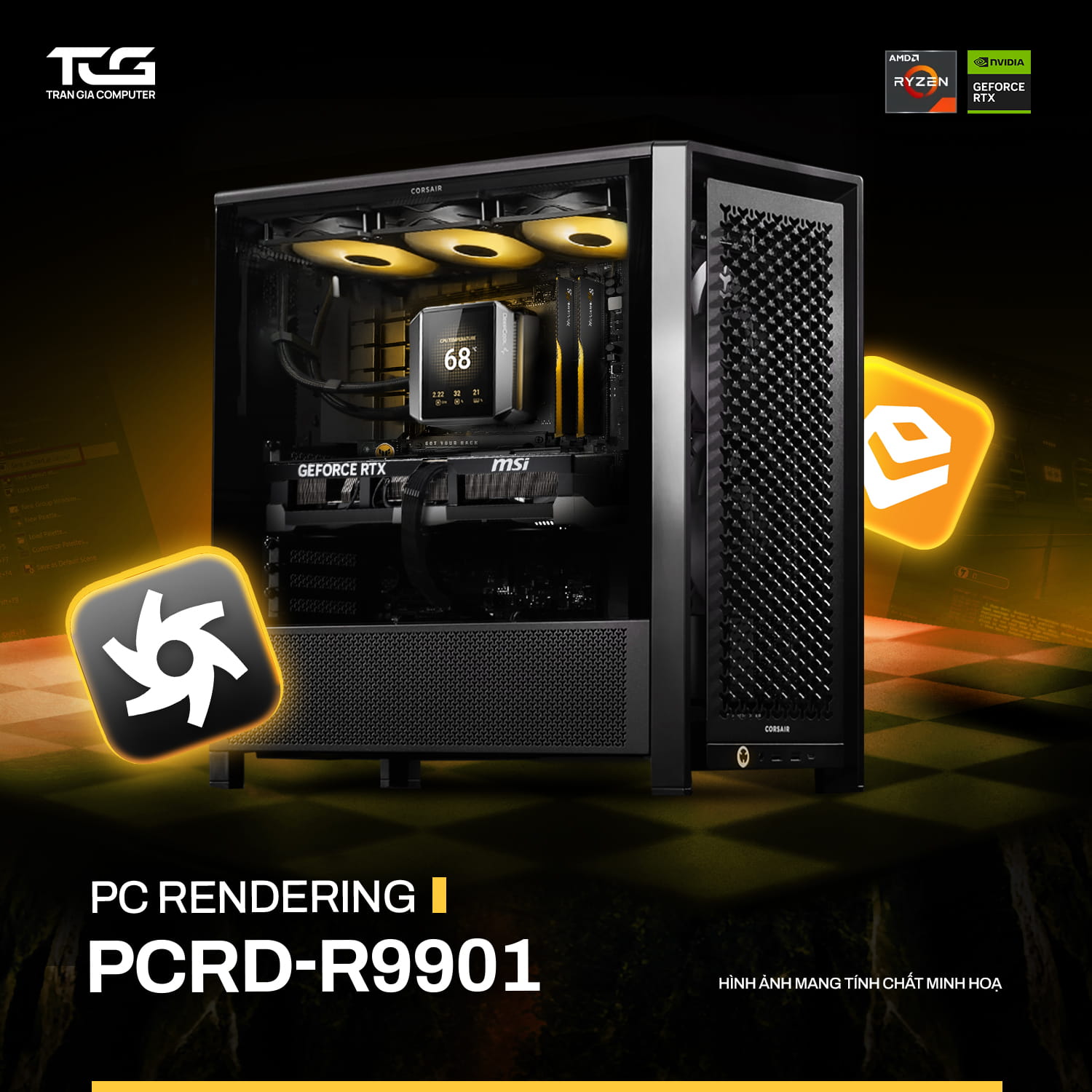TRẦN GIA COMPUTER I PC RENDER PCRD-R9901 TRẦN GIA COMPUTER I PC RENDER PCRD-R9901