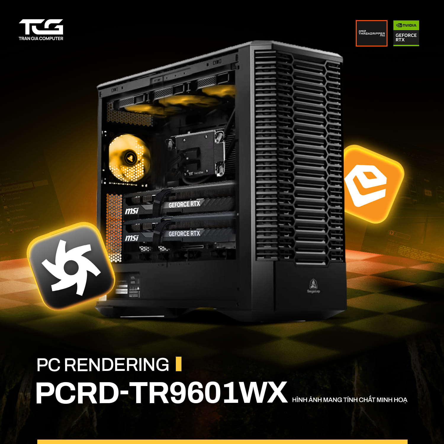 TRẦN GIA COMPUTER I PC RENDER PCRD-TR9601WX TRẦN GIA COMPUTER I PC RENDER PCRD-TR9601WX
