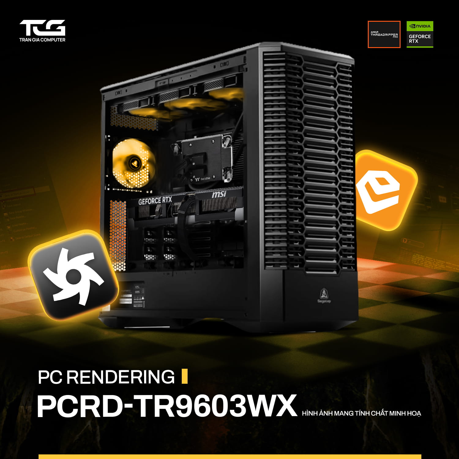 TRẦN GIA COMPUTER I PC RENDER PCRD-TR9603WX TRẦN GIA COMPUTER I PC RENDER PCRD-TR9603WX