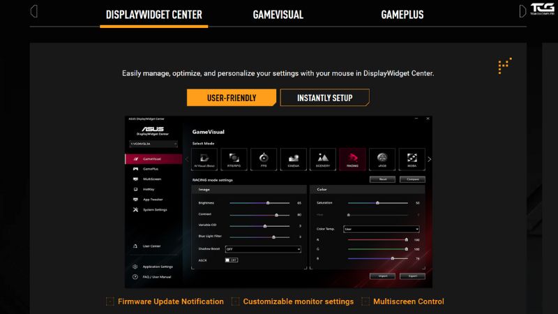 displaywidget center