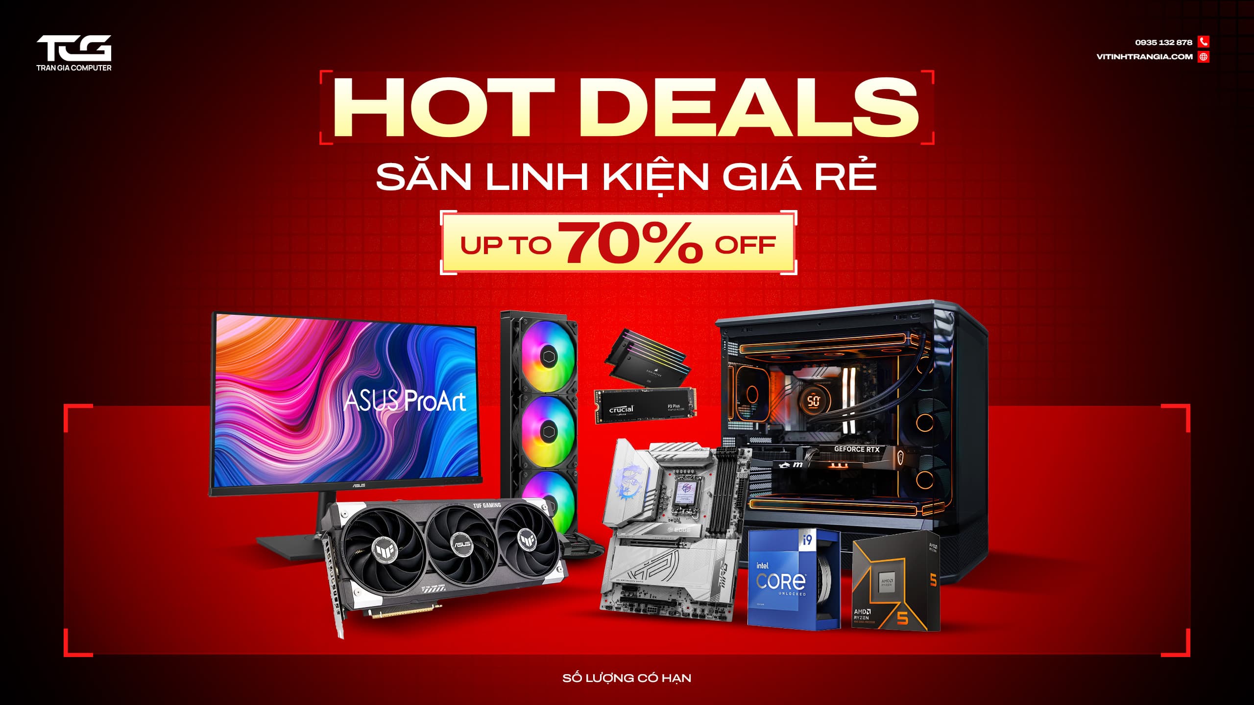 BANNER HOT DEAL SĂN LINH KIỆN GIÁ RẺ 16-9