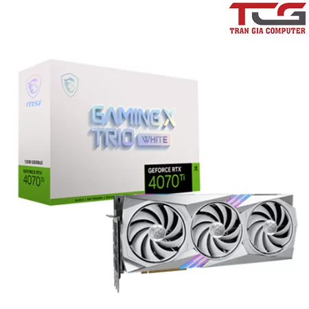 Card màn hình MSI RTX 4070 Ti GAMING X TRIO White 12G