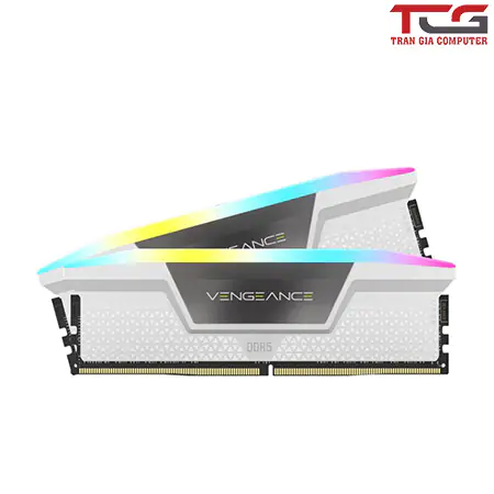 RAM DDR5 CORSAIR VENGEANCE RGB 32G 5200Mhz White