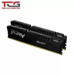 Ram PC Kingston Fury Beast Black 32GB 5200MHz DDR5 (2x16GB) KF552C40BBK2-32