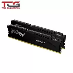Ram PC Kingston Fury Beast Black 32GB 5600MHz DDR5 (2x16GB) KF556C40BBK2-32