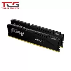 Ram PC Kingston Fury Beast Black 32GB 6000MHz DDR5 (2x16GB) KF560C40BBK2-32