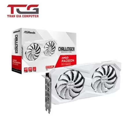 Card màn hình VGA ASRock Radeon RX 6600 8GB GDDR6 Challenger White (RX 6600 CLD 8GB)