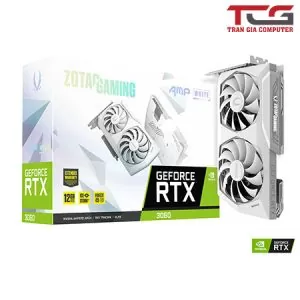 Card màn hình ZOTAC GeForce RTX 3060 12GB GDDR6 AMP White Edition