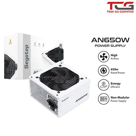 Nguồn máy tính Segotep AN650W White 650W 80 Plus