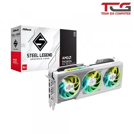 Card Màn Hình Asrock AMD Radeon RX 9070 XT Steel Legend 16GB
