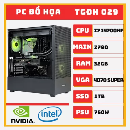 PC Đồ Họa I7 14700KF RTX 4070 Super RAM 32G