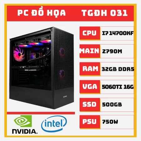 PC ĐỒ HỌA i7 14700KF RTX 5060Ti